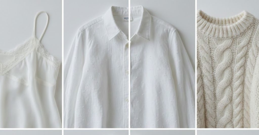 White outfit layering process for minimalist white fashion trends 2125